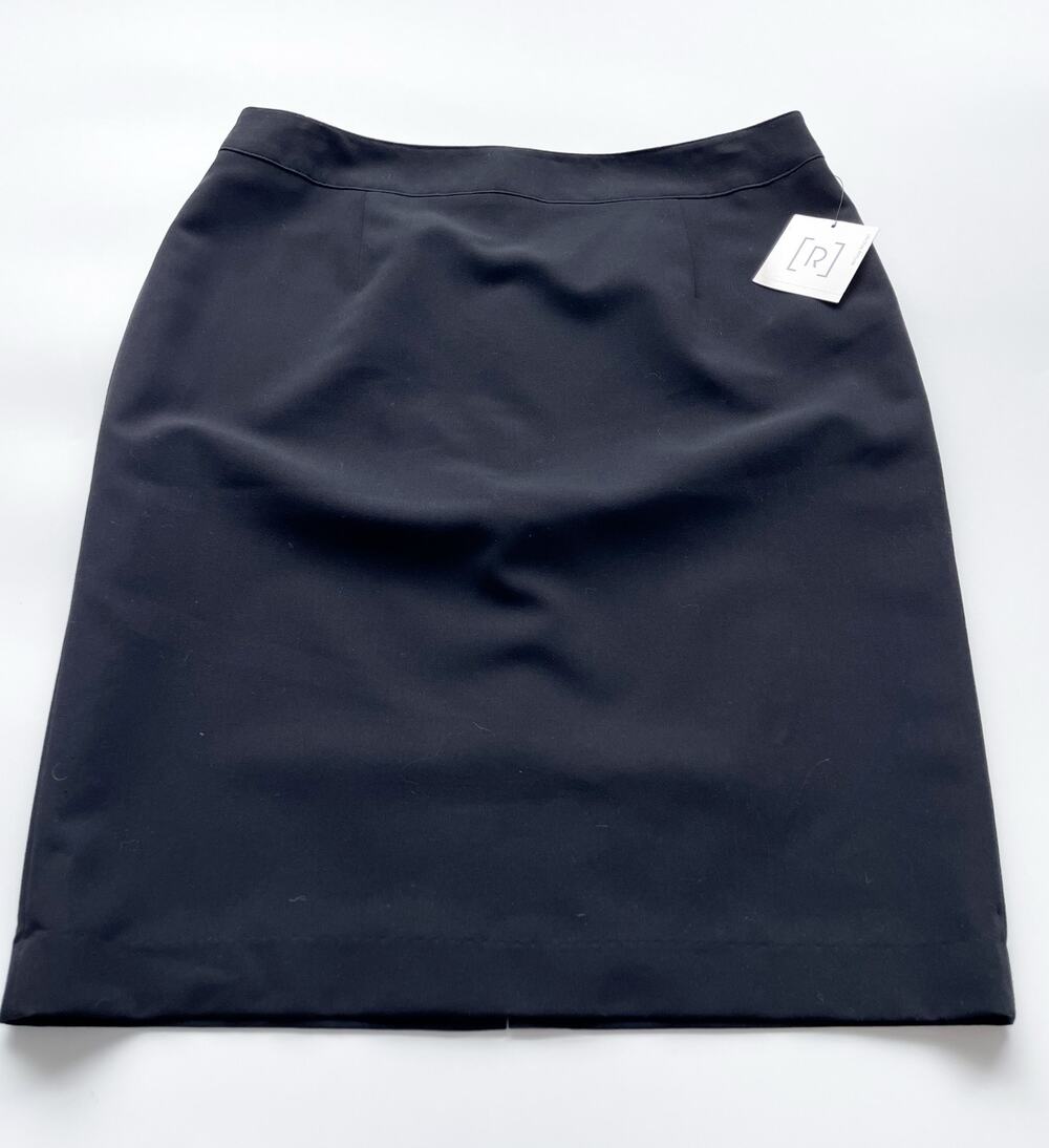 NWT Relativity Basic Knee Length Black Skirt Size 12